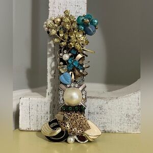 Bejeweled Letter “I” Vintage & Modern Jewelry